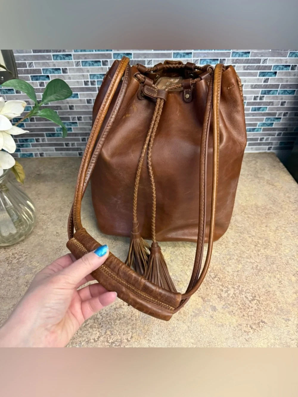 Vintage Y2K Lucky Brand bucket style purse - Picture 5 of 7